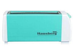 Prajitor de paine Hausberg HB-185BL, 1300 W, 4 felii, declansare automata, Bleu